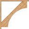 Ekena Millwork Westlake Block Smooth Bracket w/ Offset Brace, Western Red Cedar, 3 1/2"W x 40"D x 40"H BKT0402X40X40WTL05SWR - alternate 2